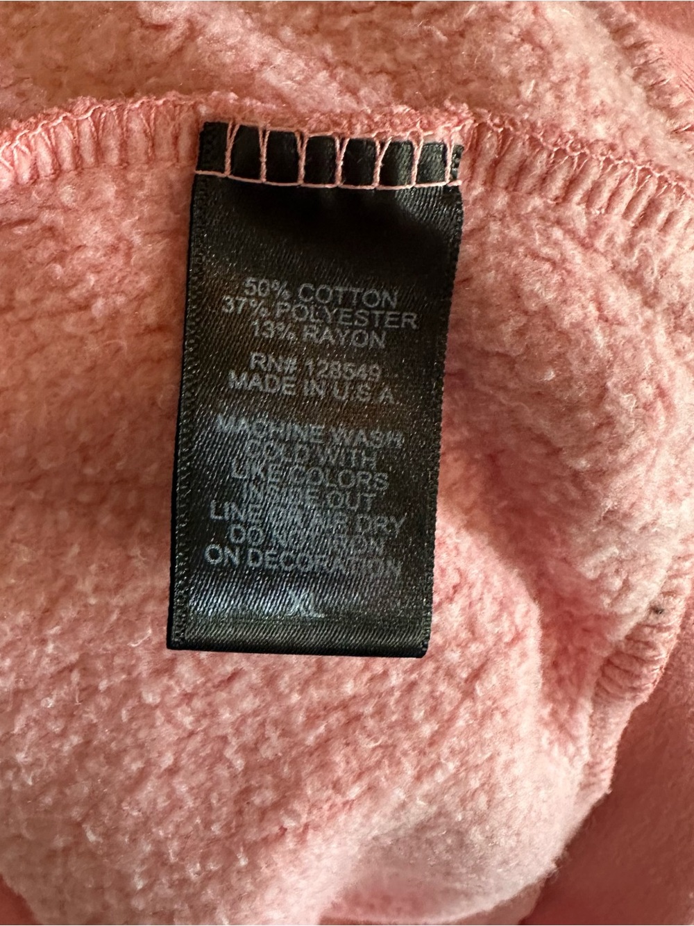 Aviator Nation Pink Faded Lightning Bolt Crewneck Sweatshirt XL - Picture 5 of 5